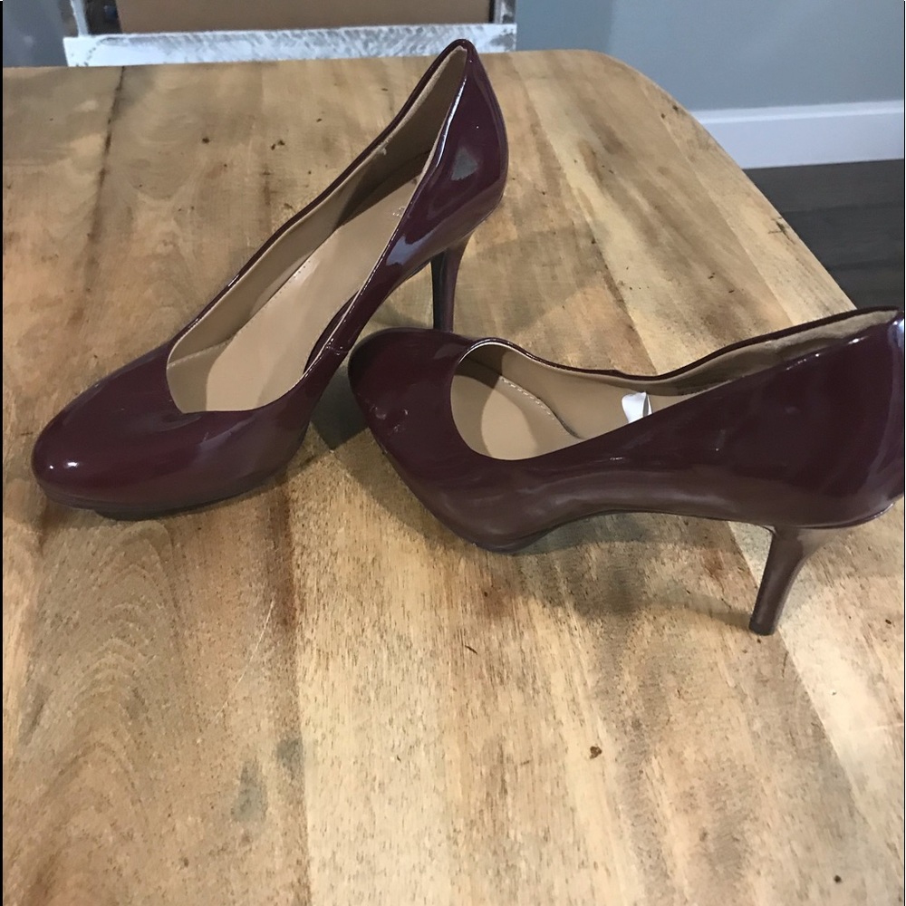 Burgundy heels